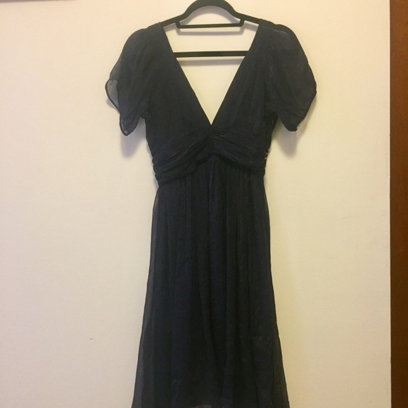 Blue Dress with Sequin Detail - Picture 4 of 8